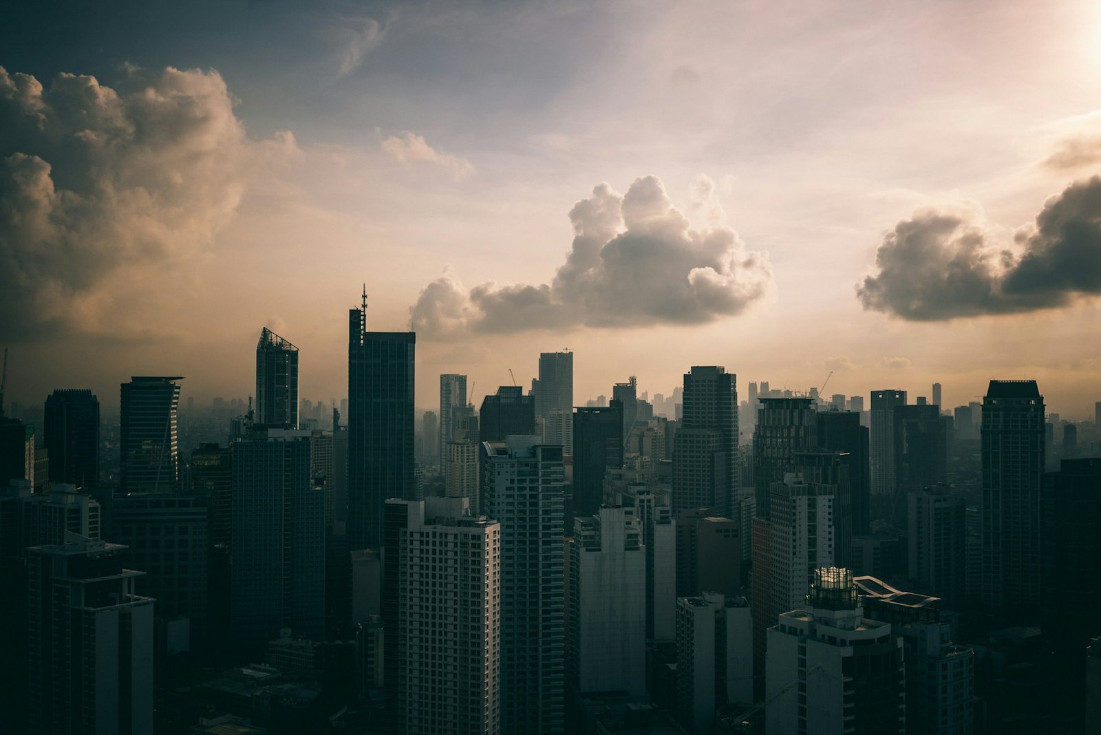 Makati skyline at dusk